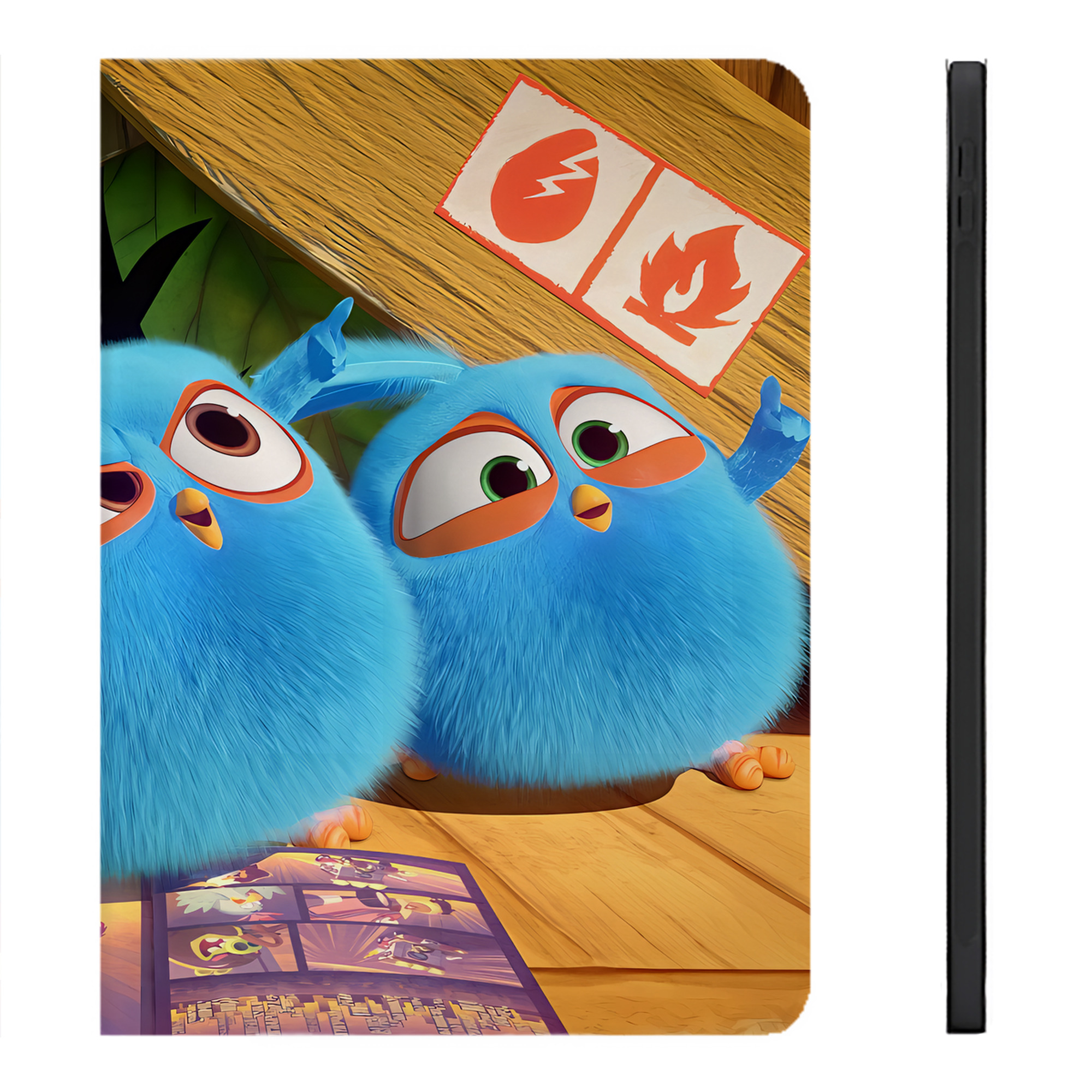 （画像用） Angry Birds アングリーバード IPadケース ペンホルダー付き ブックスタイルデザイン